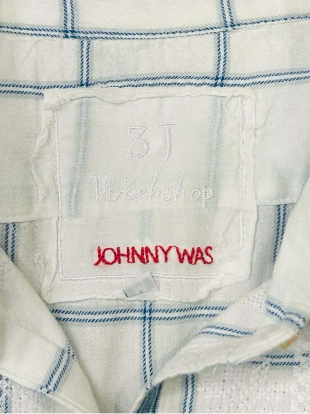 Johnny Was “3J Workshop” Embroidered 3/4 Sleeve Button Up Tunic Top Size Medium - Picture 4 of 11